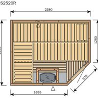 Foto der Harvia Sauna Variant Line S2520R