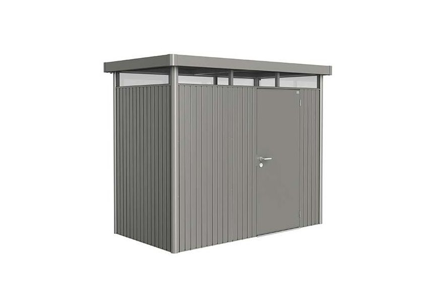 Biohort HighLine H1 Metalen Berging Kwartsgrijs Metallic Foto van Biohort HighLine H1 Metalen Berging Kwartsgrijs Metallic