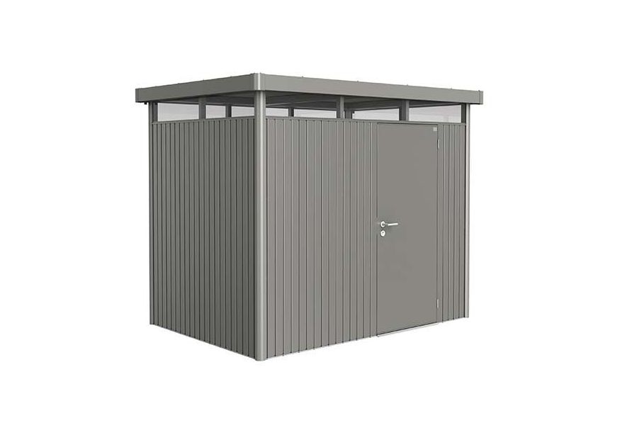 Biohort HighLine H2 Metalen Berging Kwartsgrijs Metallic Foto van Biohort HighLine H2 Metalen Berging Kwartsgrijs Metallic