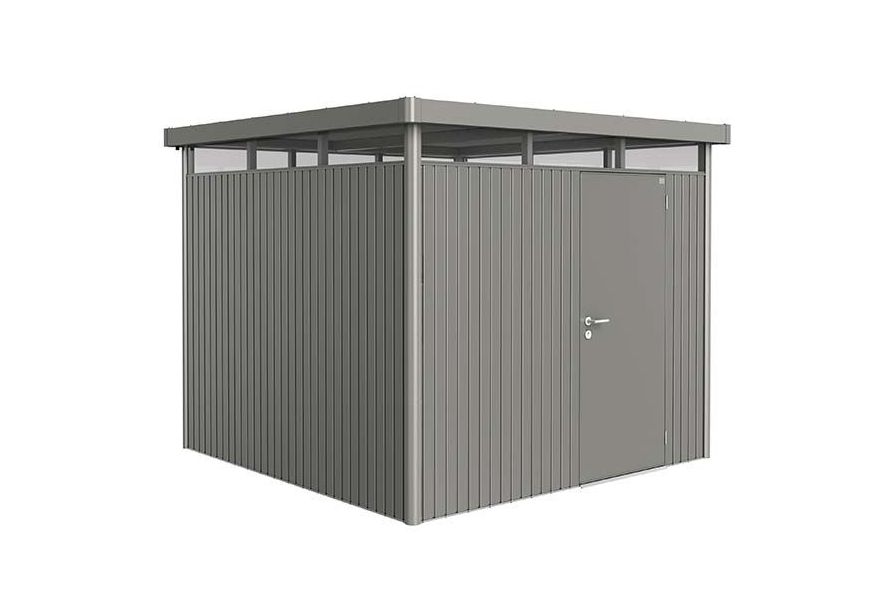 Biohort HighLine H4 Metalen Berging Kwartsgrijs Metallic Foto van Biohort HighLine H4 Metalen Berging Kwartsgrijs Metallic