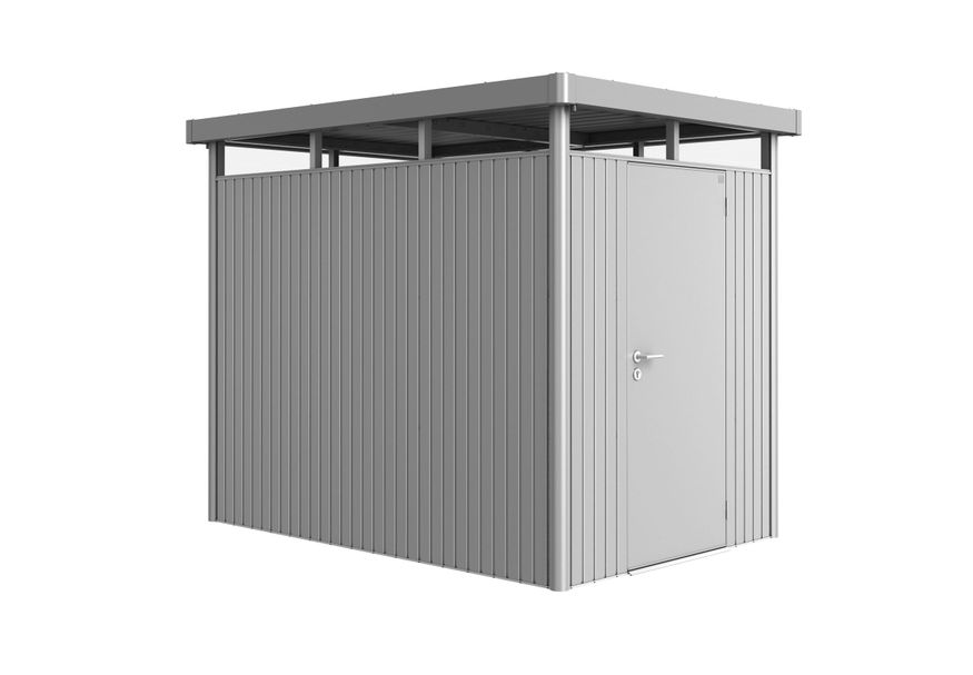 Biohort HighLine H2 Metalen Berging Zilver Metallic Foto van Biohort HighLine H2 Metalen Berging Zilver Metallic