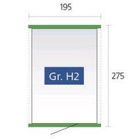 Foto van Biohort Highline H2 metalen tuinhuis