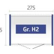 Foto van Biohort HighLine H2 Metalen Berging Zilver Metallic Dubbele Deur