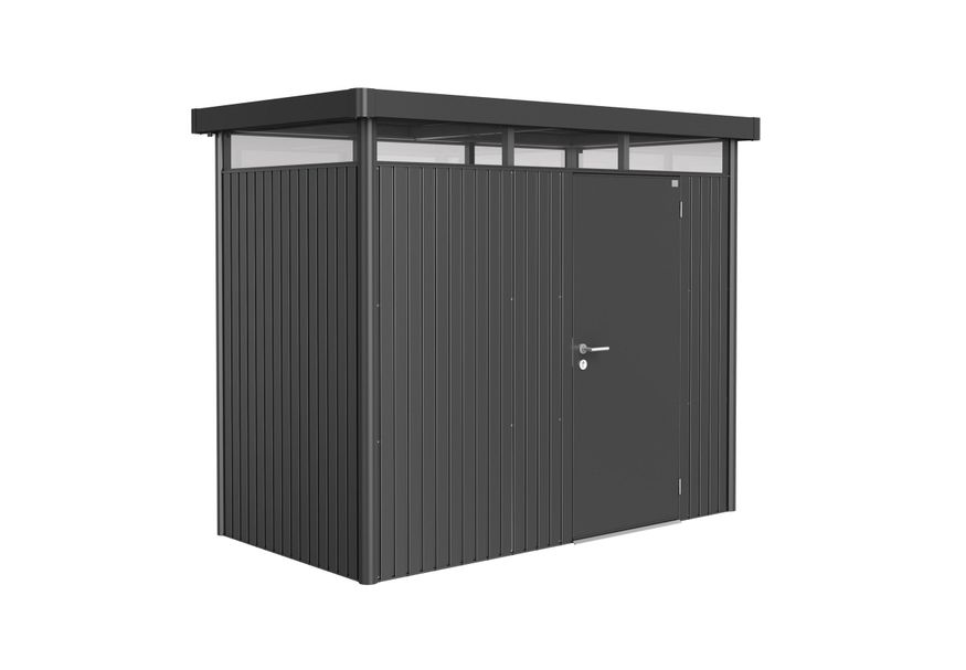 Biohort HighLine H1 Metalen Berging Donkergrijs Metallic Foto van Biohort HighLine H1 Metalen Berging Donkergrijs Metallic