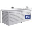 Foto van Biohort Hobbybox 180 Zilver Metallic