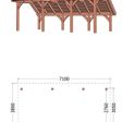 Foto van Trendhout Kapschuur de Hoeve XL 710x380 cm - links