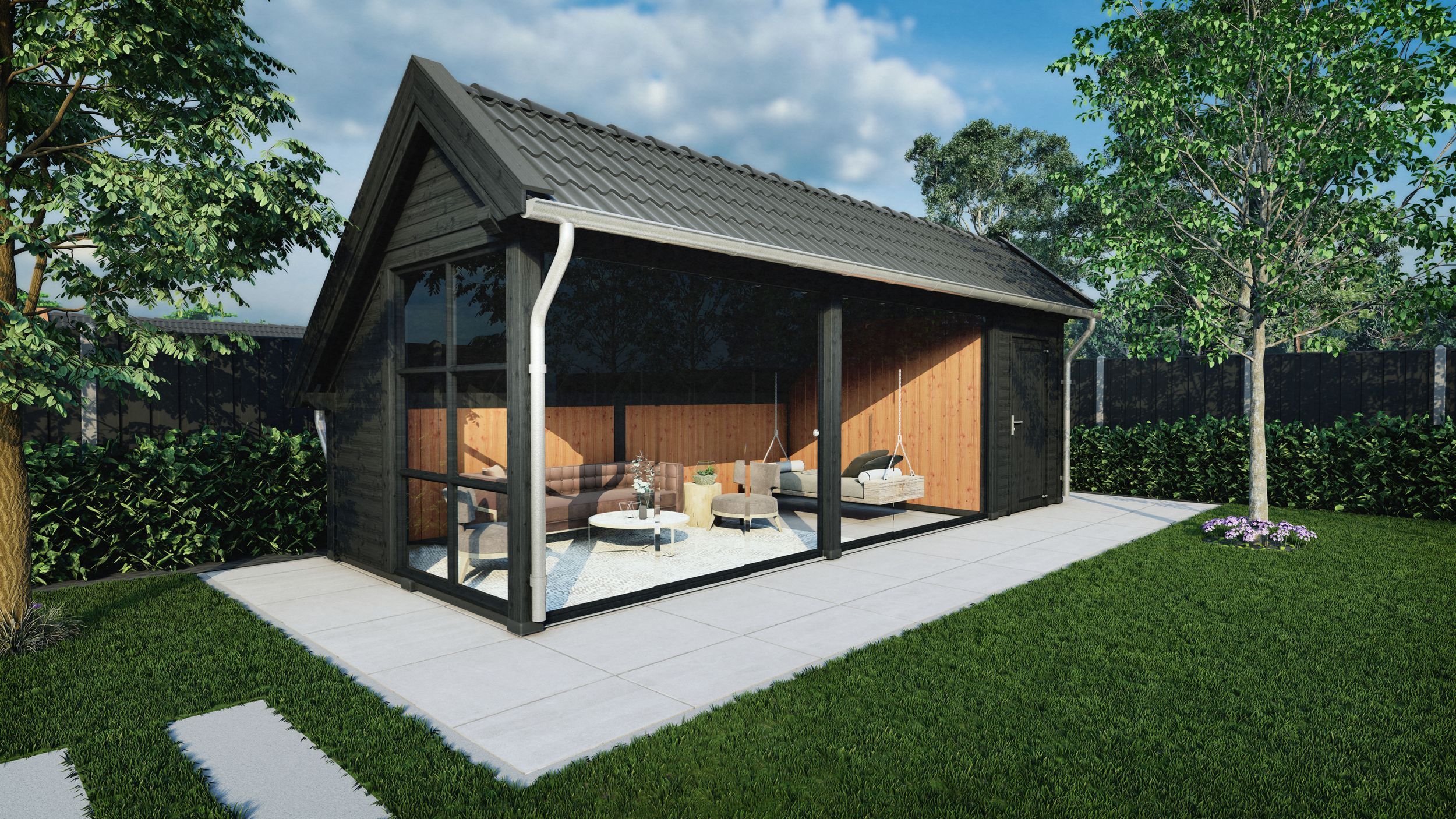 Foto der Trendhout de Hoeve XL Schuppen mit Satteldach