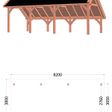 Foto van Trendhout Kapschuur de Hoeve XL 820x380 cm - links