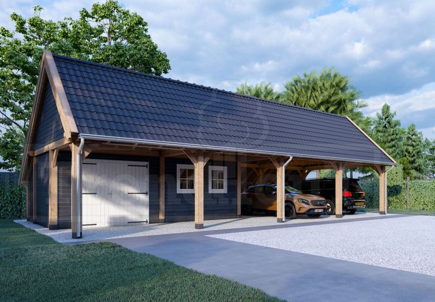 Trendhout de Hofstee XXL Schuppen mit Satteldach 1505x720 cm Foto von Trendhout de Hofstee XXL Schuppen mit Satteldach 1505x720 cm