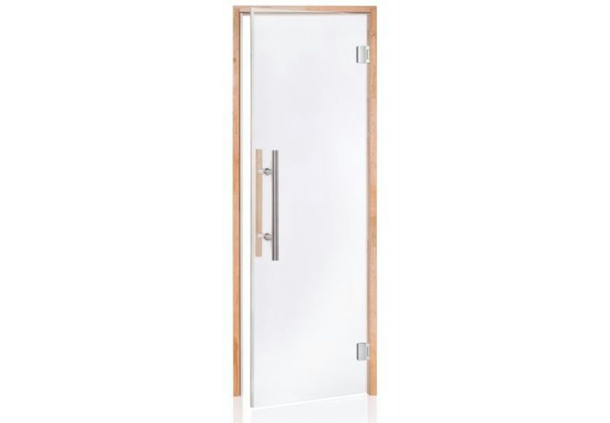 Hot Orange Saunadeur Lux 90x200 cm, blank elzen Foto van Hot Orange Saunadeur Lux 90x200 cm, blank elzen