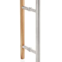 Foto der Hot Orange Saunatür Lux 80x200 cm matt bronze Espe