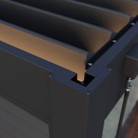Foto van Porchenzo Horizon aluminium overkapping - antraciet