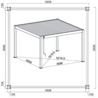 Foto van Porchenzo Horizon aluminium overkapping - antraciet