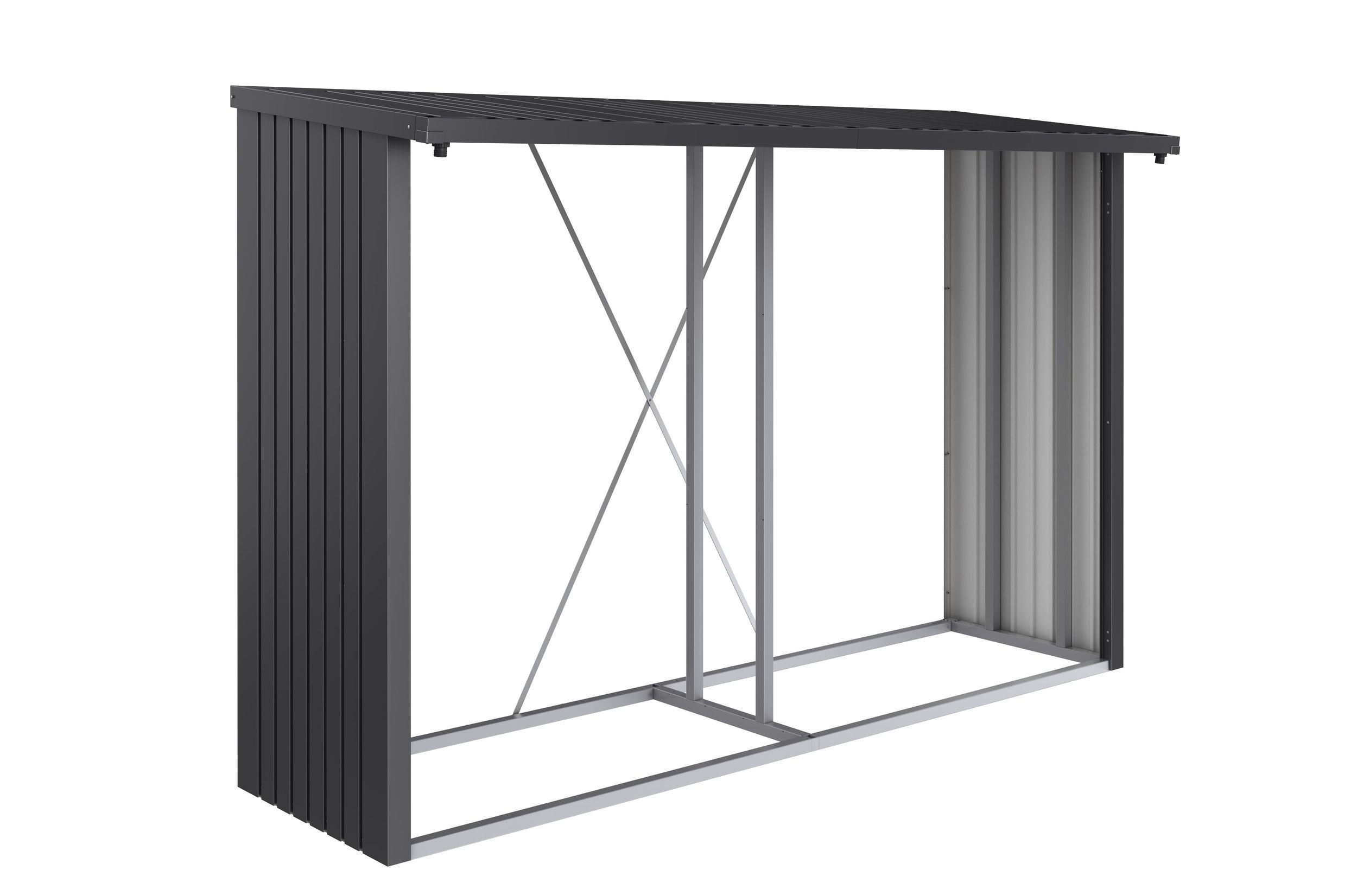 Foto van Biohort Woodstock 300 Metalen Houtopslag