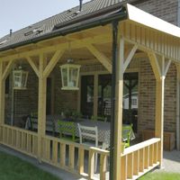 Foto der Azalp Terrassenüberdachung Holz Frazer
