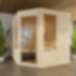 Foto von Azalp massive Eck-Sauna Eva Optic 180x190 cm