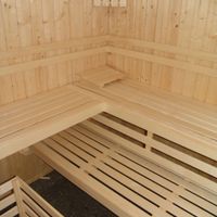 Foto van Azalp massieve hoeksauna Nurkka