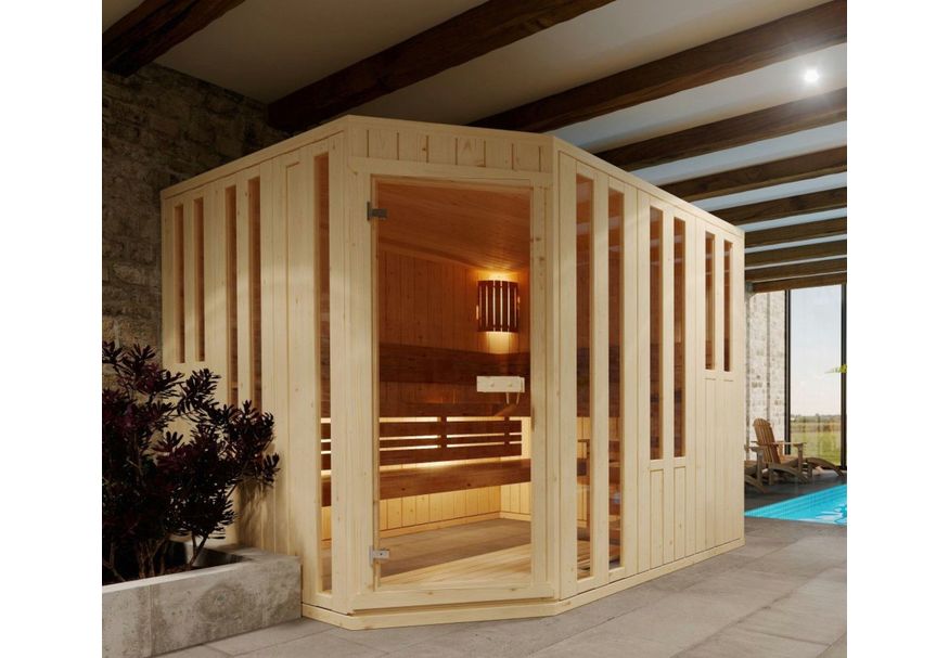 Foto van Azalp binnensauna Nurkka 131x199 cm