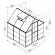 Foto van Palram – Canopia Hybrid 6x6 - Groen