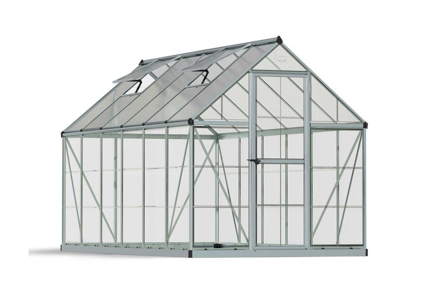 Palram – Canopia Hybrid 6x12 - Zilver Foto van Palram – Canopia Hybrid 6x12 - Zilver