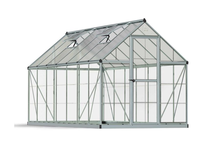 Palram – Canopia Hybrid 6x14 - Zilver Foto van Palram – Canopia Hybrid 6x14 - Zilver