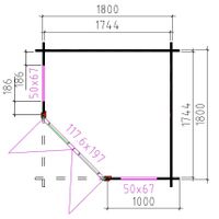 Foto der Interflex Blockhütte 2055 Plus