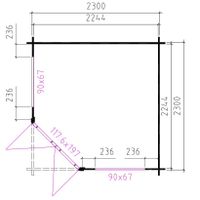 Foto der Interflex Blockhütte 2555 Plus - Imprägniert