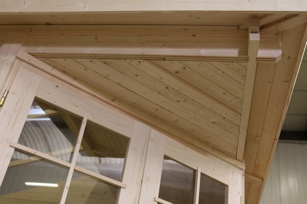 Foto van Interflex blokhut met overkapping 2555 Z Plus