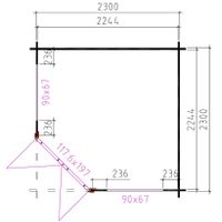 Foto der Interflex Blockhütte 2556 Plus - gestrichen