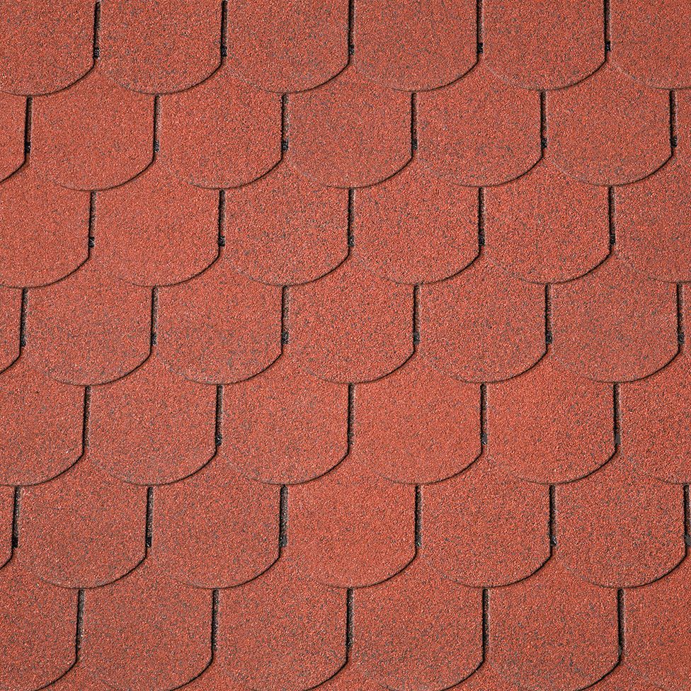 Foto der Interflex Biberschwanz Dachschindeln 3m² - rot
