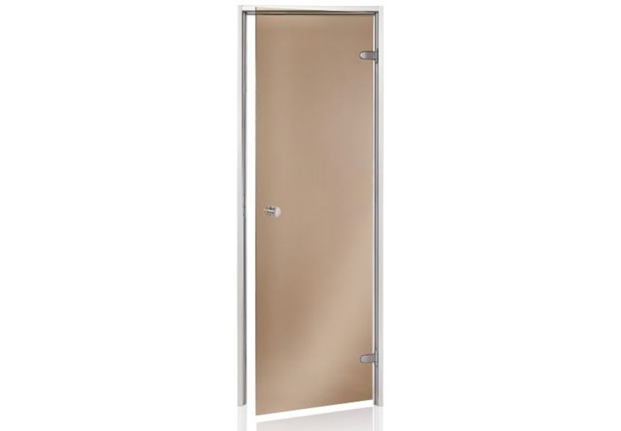 Ilogreen Dampfbadtür bronze 69x189 cm, 8 mm Foto von Ilogreen Dampfbadtür bronze 69x189 cm, 8 mm