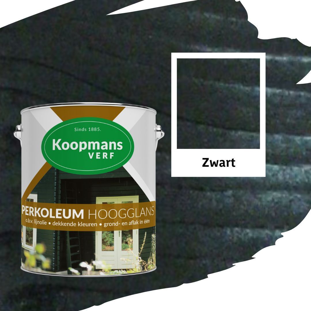 Foto van Koopmans Impra Zwart Hoogglans Transparant 2.5L