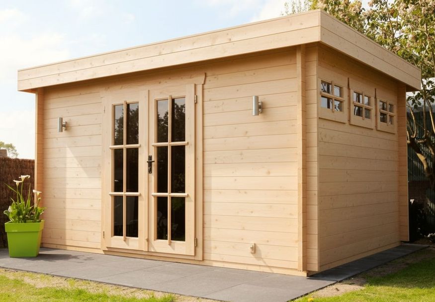 Foto von Azalp Blockhaus Ingmar 550x450 cm