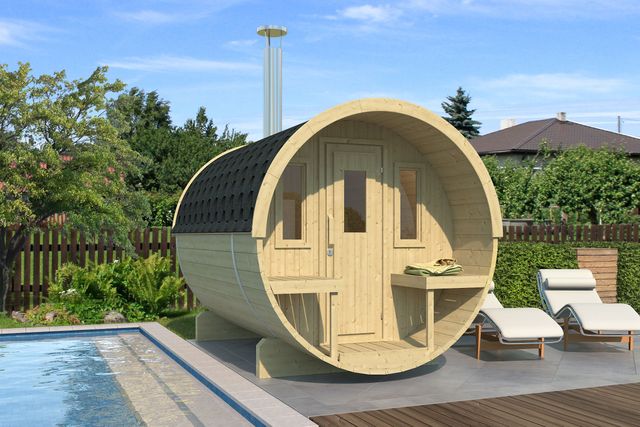 Foto van Interflex barrelsauna 2.5