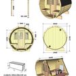 Foto van Interflex barrelsauna 2.5