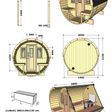 Foto van Interflex barrelsauna 2.8