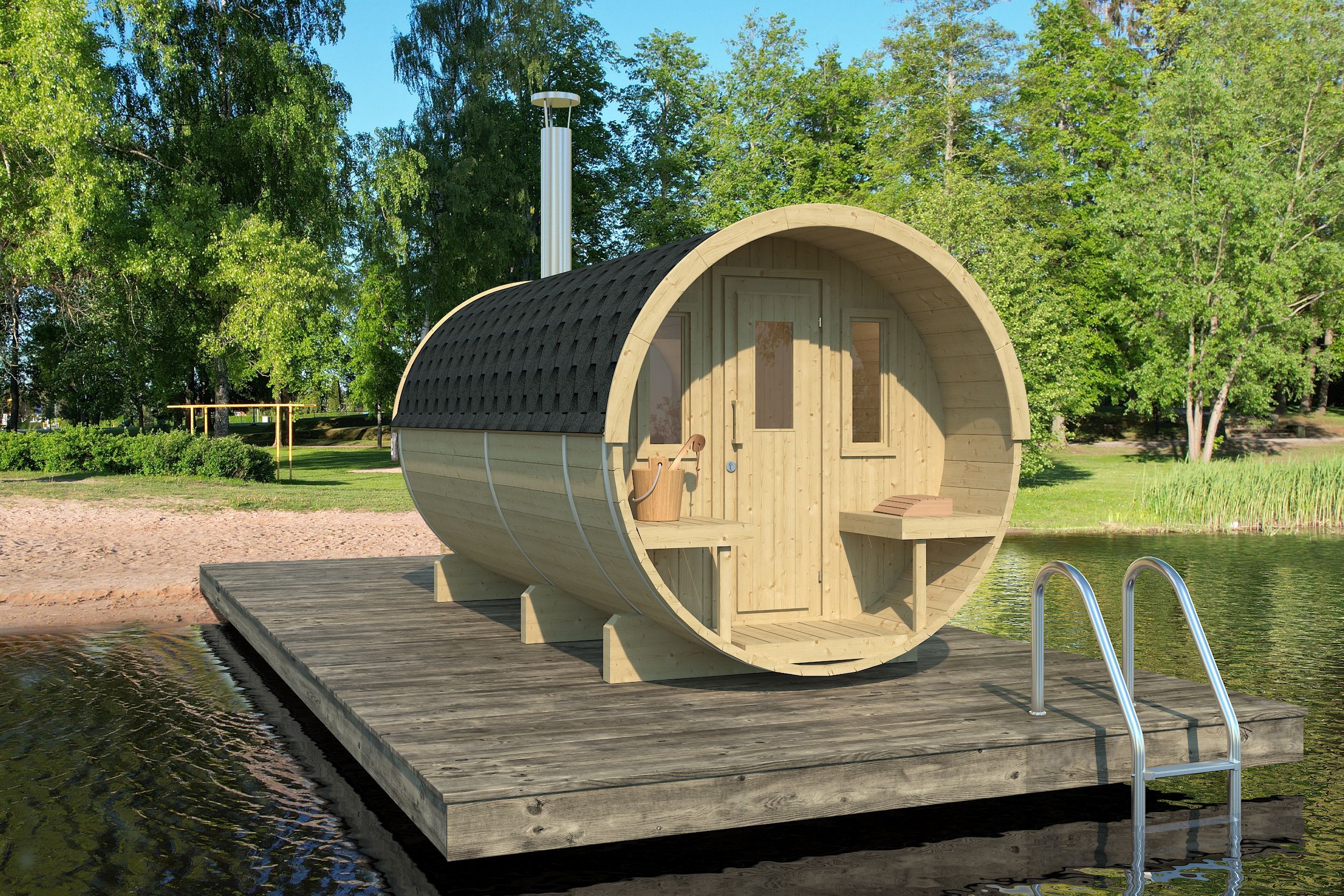 Foto van Interflex barrelsauna 4