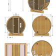 Foto van Interflex barrelsauna Ergonomisch 1.8 - thermowood