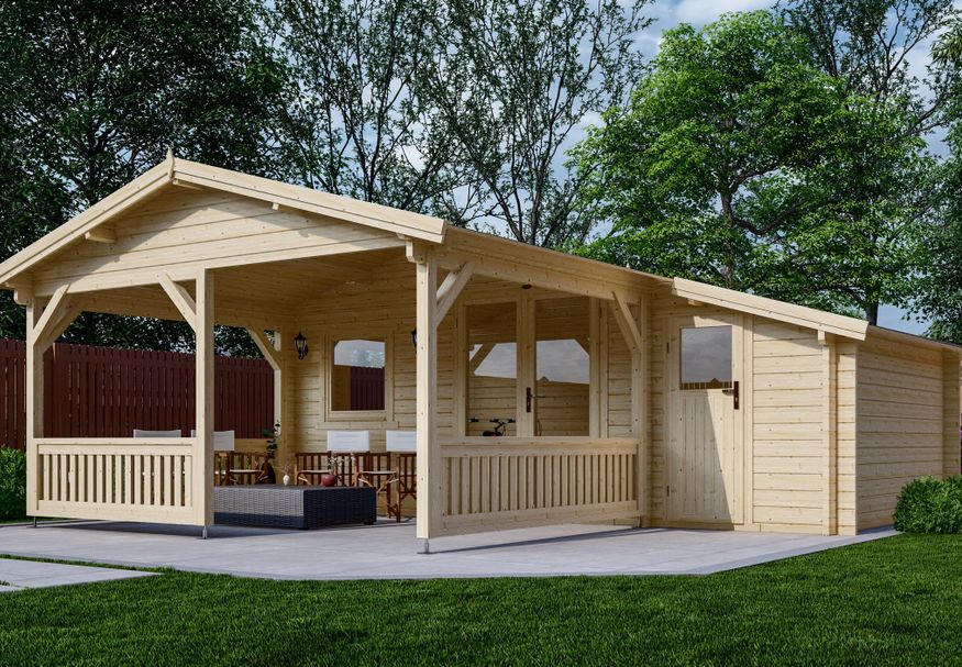 Interflex blokhut 4x3+3 Z Foto van Interflex blokhut 4x3+3 Z