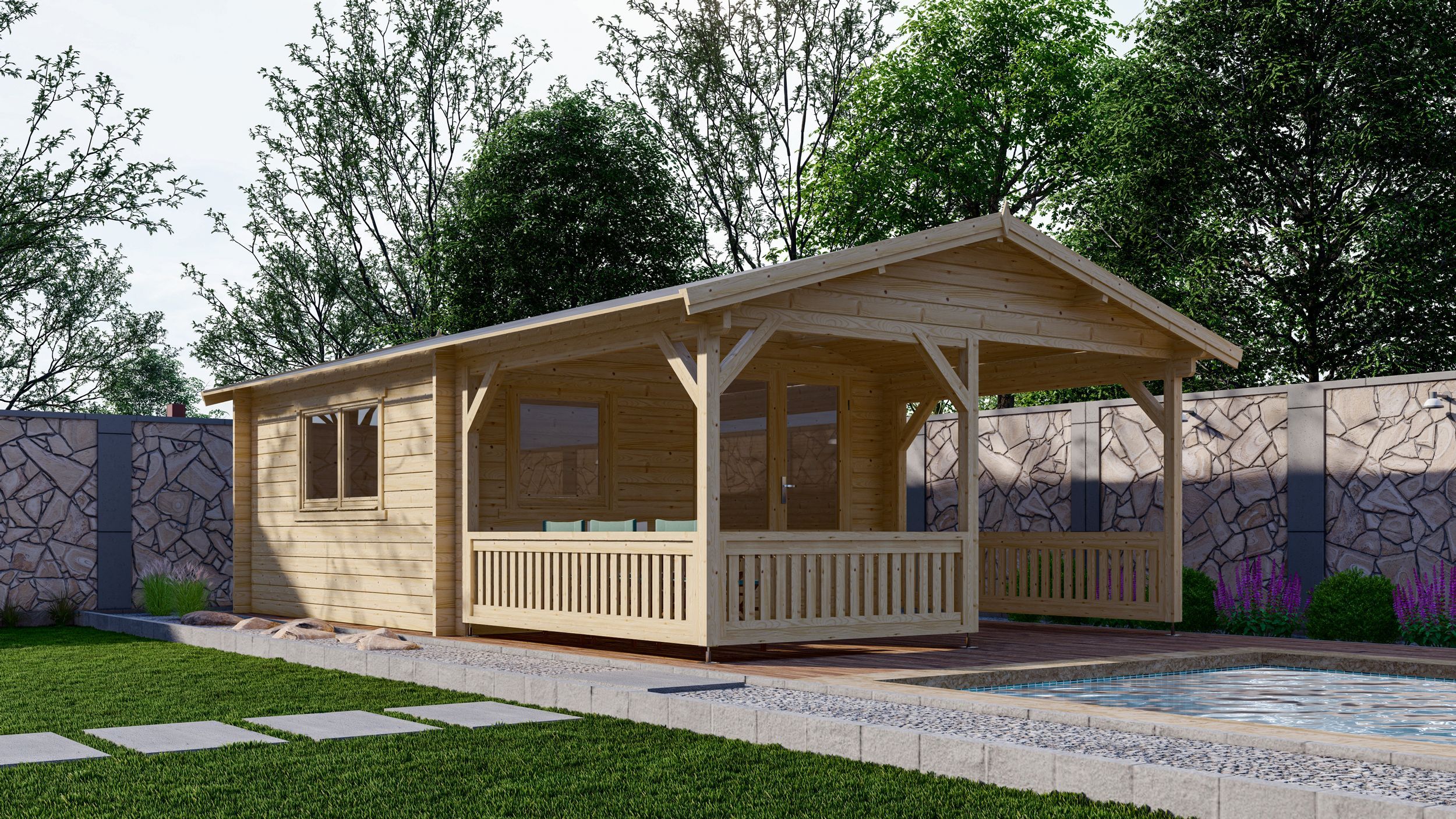 Foto van Interflex Blokhut 4x4+3