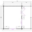 Foto von Interflex Blockhütte mit Terrasse 5x4+2