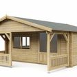 Foto von Interflex Blockhütte mit Terrasse 5x4+2