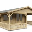 Foto von Interflex Blockhütte mit Terrasse 5x4+3