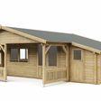 Foto von Interflex Blockhütte mit Terrasse 5x4+2 Z