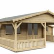 Foto van Interflex blokhut met veranda 5x4+3 Z