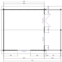Foto van Interflex blokhut met veranda 5x5+2