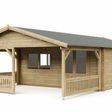 Foto von Interflex Blockhütte mit Terrasse 5x5+3