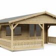Foto von Interflex Blockhütte mit Terrasse 5x5+3
