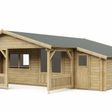 Foto von Interflex Blockhütte mit Terrasse 5x5+2 Z