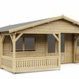 Foto von Interflex Blockhütte mit Terrasse 5x5+2 Z